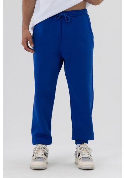 Vamos Basic Paça Lastikli Eşofman Alt Saks