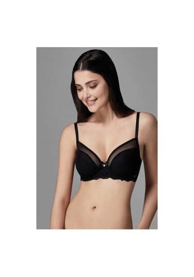 Eros Kadın Ersk300 Venüs Cuplı Tek Sütyen Minimizer Sütyen Siyah