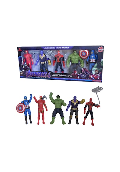 Yenilmezler Örümcek Adam Hulk Kaptan Amerika Thanos İronman Set
