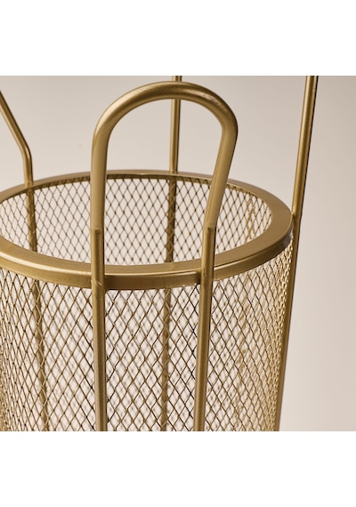 Design Metal Sepetli Tuvalet Kağıtlığı - Antik Çok Renkli