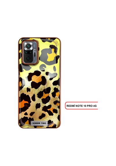 Redmi Note 10 Pro 4g Uyumlu Lüks Leopar Desenli Silikon Telefon Kılıf Desen1