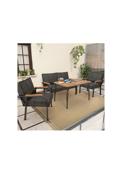 Mygusi Hayal Balkon, Bahçe, Cafe, Metal Kanepe Koltuk Takımı , Bahçe Mobilyası, 60x90 Masalı - 211 Antrasit Mygusi Hayal Balkon, Bahçe, Cafe, Metal Kanepe Koltuk Takımı , Bahçe Mobilyası, 60x90 Masalı - 211 Antrasit