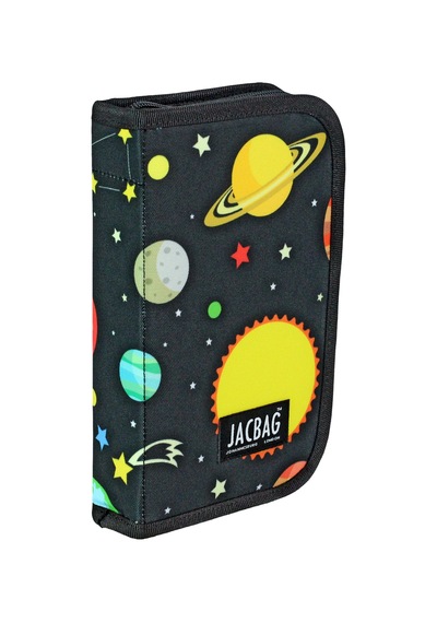 Jacbag Cover -sert Kapaklı Lastikli Kalem Kutusu Cover-galaksi renkli