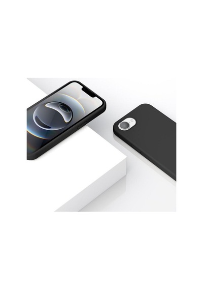 Vonmahlen İphone 16e İçin Yumuşak Silikon Kılıf Siyah