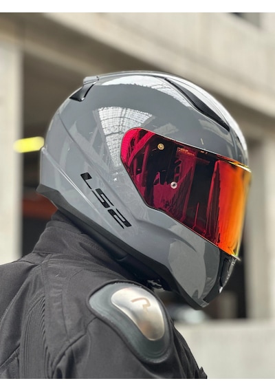 Ls2 Rapid 2 Race Nardo Gri Kask + Şeffaf Vizör Çok Renkli