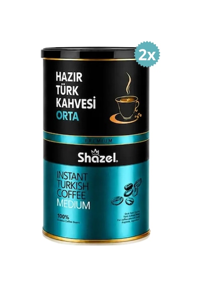 Shazel Hazır Türk Kahvesi Orta Teneke 500 Gr X 2 Adet