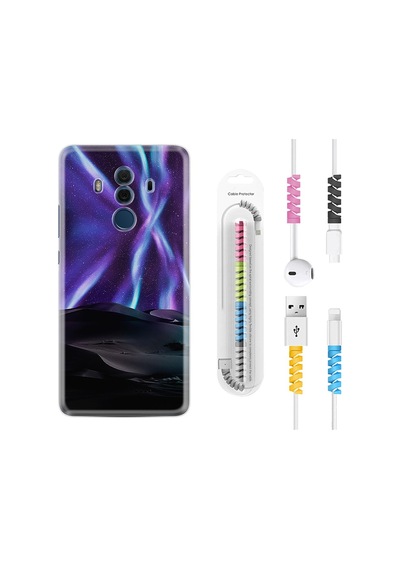 Huawei Mate 10 Pro Kılıf Kablo Koruyuculu Kuzey Iışkları 1864