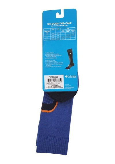 Columbia Performance SKI Slope OTC SKI Unisex Tozluk Mavi Çorap C Mavi