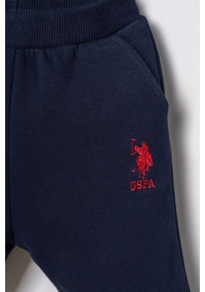 U.S. Polo Assn. Erkek Bebek Düğmeli Yaka Lacivert Uzun Kol Pijama Takım Usb3169-c-v1 Usb3169-c-v1