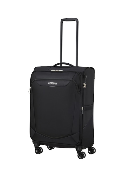 American Tourister Siyah Unisex Çekçekli Kumaş Valiz Summerrıde-spınner Exp Tsa
