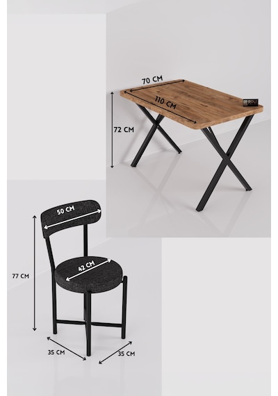 Reyo Falez Elma 110x70 Cm Masa Takımı 4 Sandalyeli Modern Mutfak Balkon Kafe Yemek Masası Seti Atlantik Çam - Antrasit 9881 Reyo Falez Elma 110x70 Cm Masa Takımı 4 Sandalyeli Modern Mutfak Balkon Kafe Yemek Masası Seti Atlantik Çam - Antrasit 9881