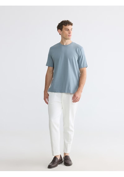 Lcwaıkıkı Classic Mavi Regular Fit Basic Erkek Dry Touch Tişört