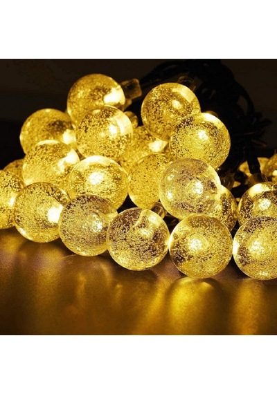 Ramazan Işıkları Crystal Warm Led Light Ball Gün Işığı Kristal Top Led Işık Top Işık 220 Volt Fişli Renkli