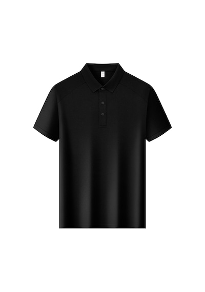 New Performance.arw86853.serintutan-antibakteriyel-yüksek Kalite.çıtçıtlı Polo T.shirt Siyah