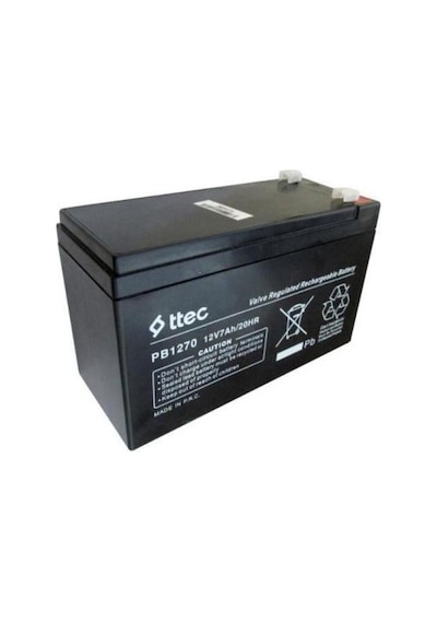 Ttec 12 Volt 7 Amper Kuru Akü 12v 7ah