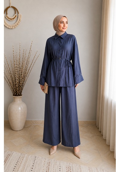 Viya Style Lacivert Alt-üst Takım