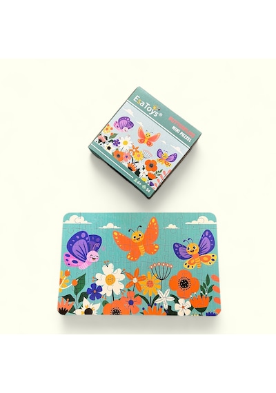 Esatoys Ahşap Butterfly Mini Puzzle 4 Yaş 54 Parça