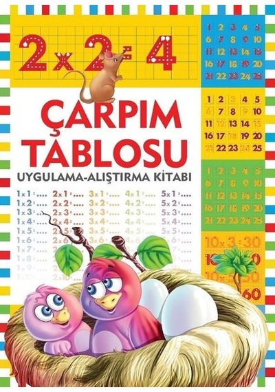 Çarpım Tablosu-Uygulama Alıştırma Kitabı- Halk Kitabevi