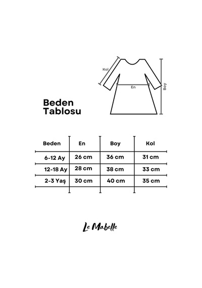 Le Mabelle Lila Etek Ucu Fırfır Detaylı Kız Bebek Elbise - Violet Lila