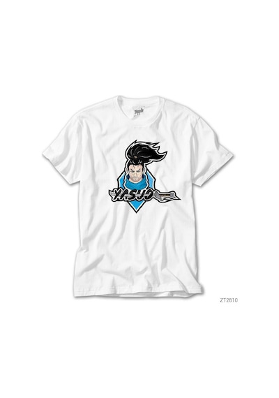 Lol Yasuo Legend Beyaz Tişört Beyaz