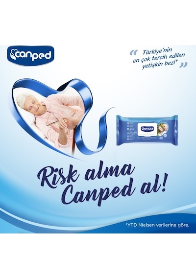 Canped Vücut Temizleme Mendili 48 Li X 6 Adet 288 Yaprak PKT.CANPED.017 Standart