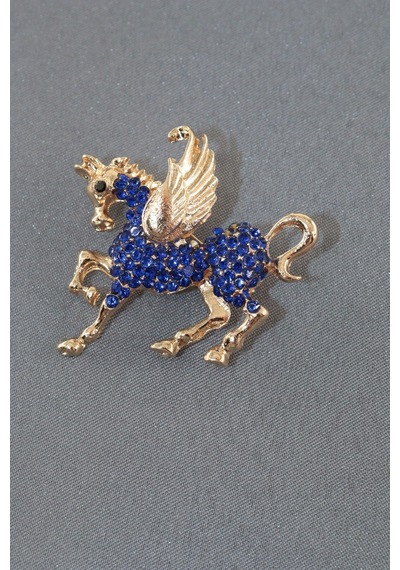 Özgür Ruhun İfadesi Efsanevi Kanatlı Pegasus Atı Broş Gold Renkli Taşlı Erkek Kadın Yaka İğnesi Çok renkli 60059759