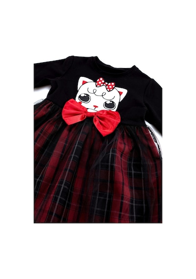 Denokids Kokoş Kedicik Kız Elbise Siyah Denokids Kokoş Kedicik Kız Elbise Siyah