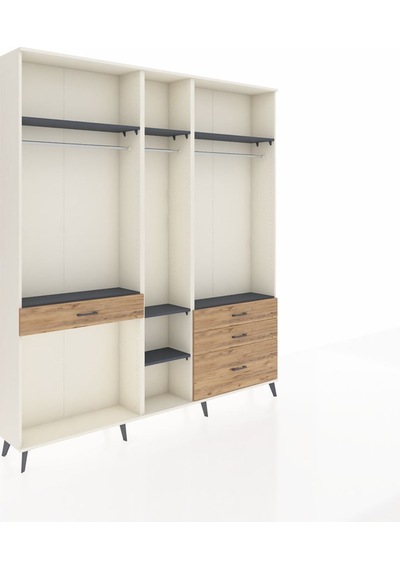 Arges Dolap 7 Raflı 4 Çekmeceli 3 Askılı 220x30x243 Aytaşı-antrasit/çam Antrasıt/atlas Çam Arges Dolap 7 Raflı 4 Çekmeceli 3 Askılı 220x30x243 Aytaşı-antrasit/çam Antrasıt/atlas Çam