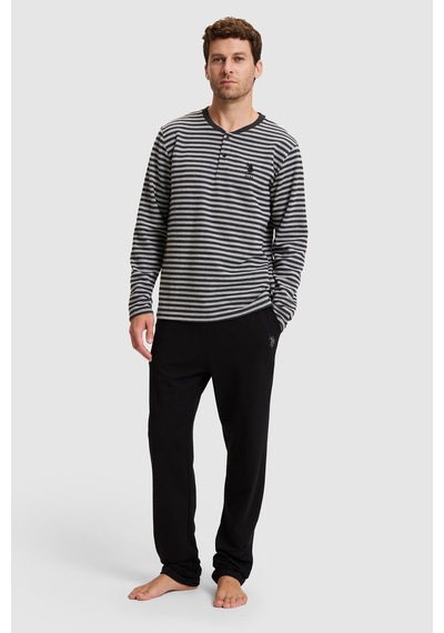 U.S. Polo Assn. Erkek Lacivert Pijama Takımı 50333260 Vr033