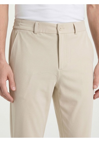Etikmen Spor Klasik Bej Kolay Ütülenebilir Easy Iron Erkek Pantolon Bej