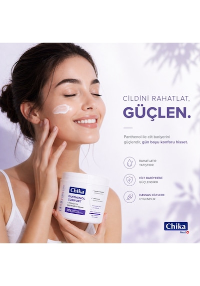 Chika Med + Panthenol Cilt Rahatlatıcı Nemlendirici Krem 400 Ml