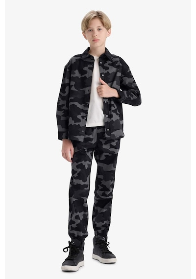 Defacto Erkek Çocuk Jogger Fit Kamuflaj Desenli Gabardin Pantolon F1175a825augr164 Gri Defacto Erkek Çocuk Jogger Fit Kamuflaj Desenli Gabardin Pantolon F1175a825augr164 Gri
