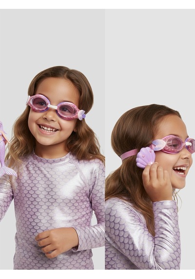 Denokids Kız Çocuk Deniz Gözlüğü Anti-fog Mermaid Renkli
