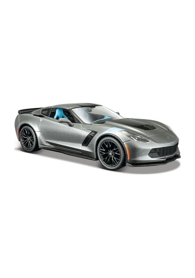 Maisto 2017 Corvette Grand Sport 1:24 Model Araba Gri Çok Renkli