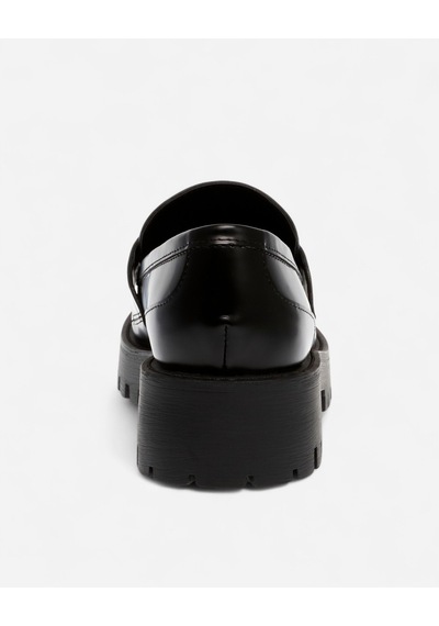 Steve Madden Lando-cn Black Leat Kadın Siyah Loafer Lando-cn