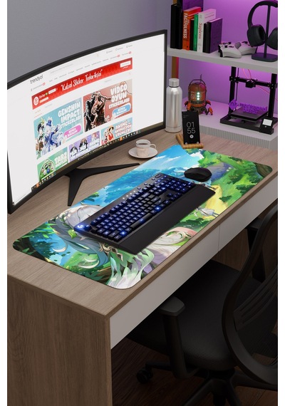 Nahida Genshin Impact Anime Gacha V2 - 90x40 Xxl Gaming Mouse Pad Fare Altlığı