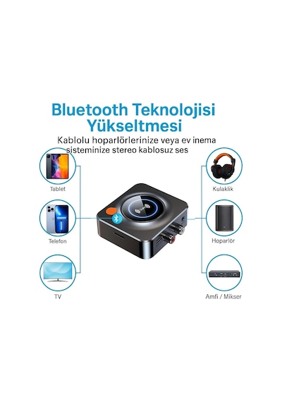 Bluetooth Alıcısı, Hı-fı İçin Bluetooth Adaptörü, Hoparlörler İçin Blue Tooth Alıcısı, Ev Stere