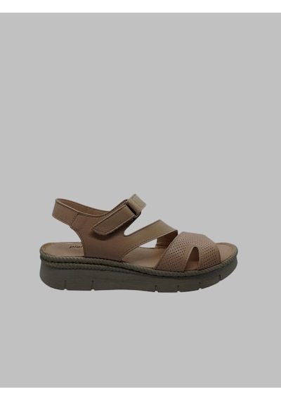 Pierre Cardin Pc-5142 Kadın Deri Sandalet Krem