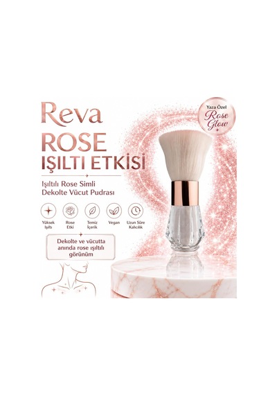 Işıltılı Rose Simli Dekolte Vücut Pudrası - Rose Explosion For Decolette - Vegan & Temiz İçerik Diğer