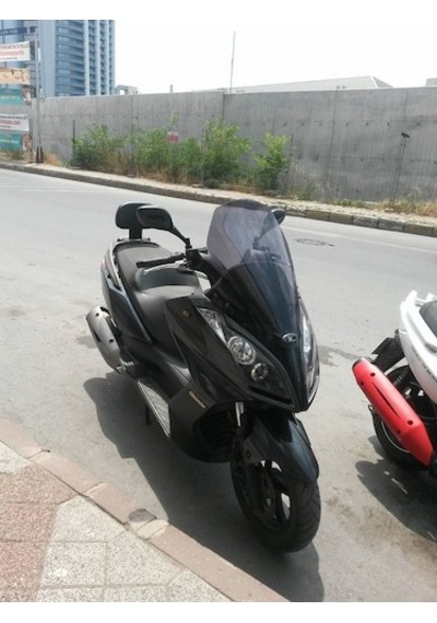 Zeus Motor 2011-2015 Kymco Downtown 300i Uyumlu Koyu Füme Ön Cam