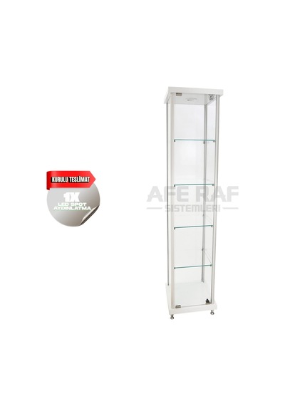 Kurulu-40x40x175,camlı Dolap, Camlı Vitrin-teşhir Koleksiyon