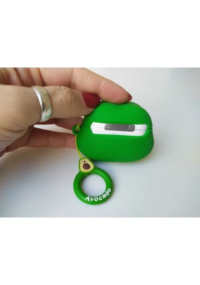Apple Uyumlu iPhone 1/2. Nesil  Koruyucu Bluetooth Kulaklık Kılıfı Sevimli Avokado Figürlü Av0kado Airpods 1/2. Nesil