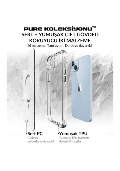 Bix iPhone Uyumlu 14 Plus / 15 Plus Magsafe Simli Kılıf Shock Pocket Darbe Emici Teknolojili Çizilmeye Dayanıklı Simli Şeffaf Bix iPhone Uyumlu 14 Plus / 15 Plus Magsafe Simli Kılıf Shock Pocket Darbe Emici Teknolojili Çizilmeye Dayanıklı Simli Şeffaf