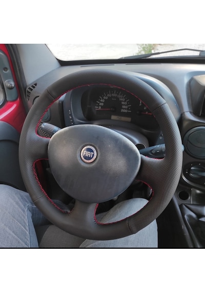 Fiat Doblo 2005-2010 Araca Özel Direksiyon Kılıfı Noktalı Düz