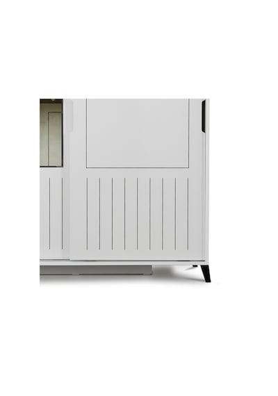 Pasifichome Huga 2 Kapaklı Sürgülü Gardırop & Yatak Odası Dolabı 190 CM Beyaz