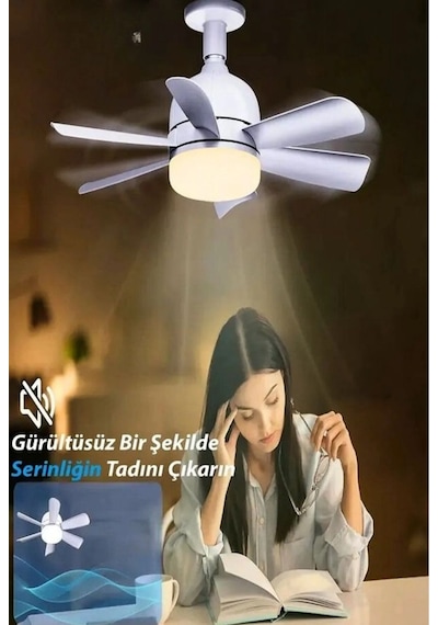 Helios Hs-9301 Vega 25w 5 Pervaneli Led Işıklı Tavan Vantilatörü 1 Adet
