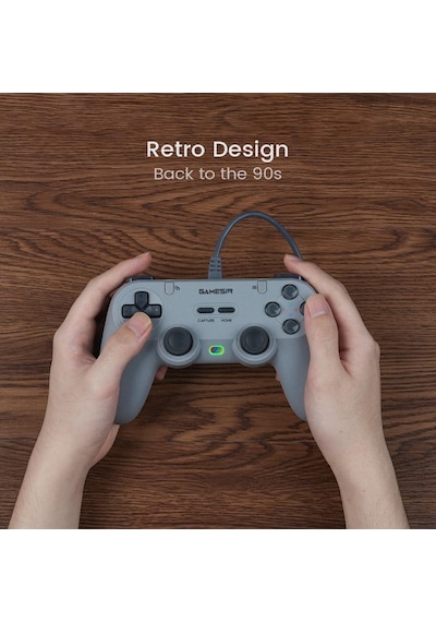 Gamesir Tegenaria T3 Lite Kablolu Controller Retro Gri Switch,windows Pc,steam,android,Apple Uyumlu iOS