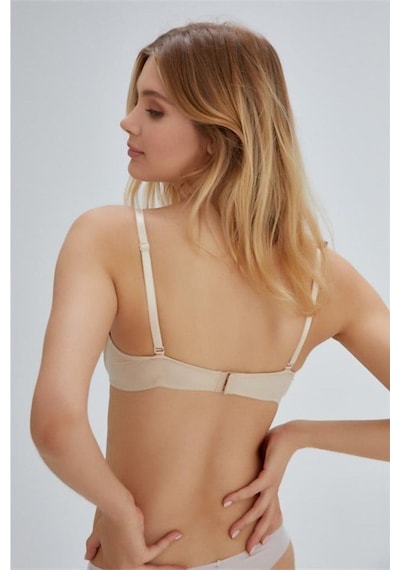 Eros Ersk130 Lilyum Kulaklı Double Push-up Tek Sütyen - Ten Ten