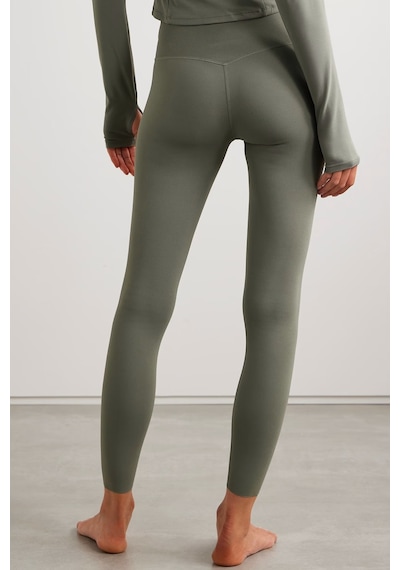 Nike Dri Fit Zenvy Gentle Support High Waisted 7/8 Leggings Kadın Yüksek Bel İç Cepli Spor Tayt Açık Yeşil Açık Yeşil