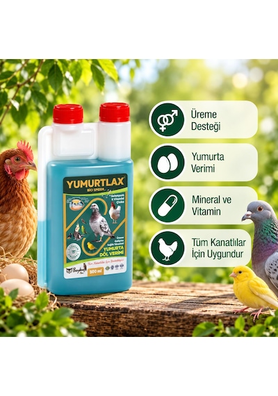 Yumurtlax Bio Sperm 500 Ml Kanatlı Hayvanlar İçin Üreme Ve Yumurta Verimi Besin Desteği